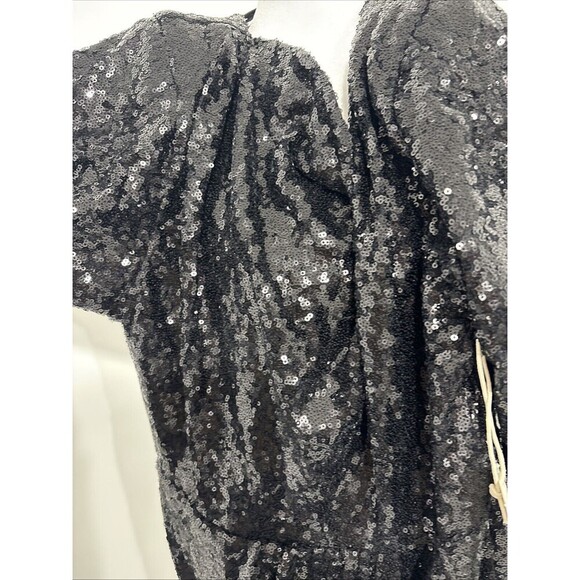 New Tularosa Deja Mini Dress in Black Sequin Embellished Women's Size Small - Picture 10 of 12